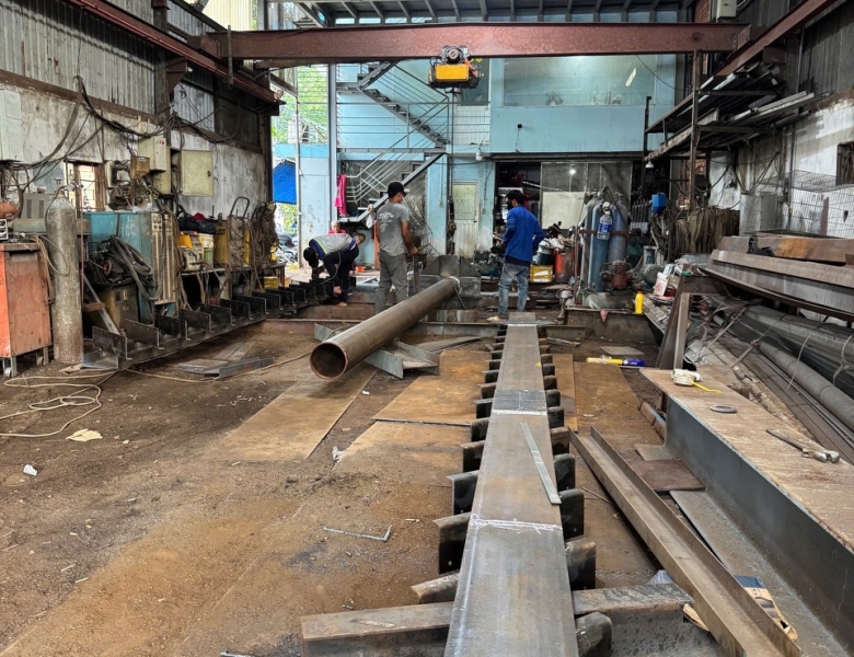 THI CÔNG HỆ THÔNG TRỤC CƠ KHÍ CHO HỆ THỖNG XỬ LÝ NƯỚC THẢI
