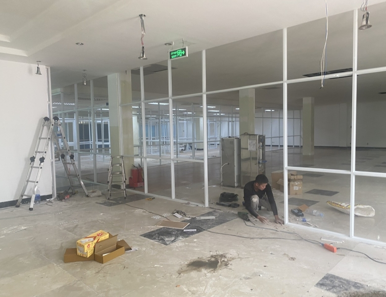 THI CÔNG CẢI TẠO VĂN PHÒNG WINNING LOUNGE TẠI TÂN BÌNH