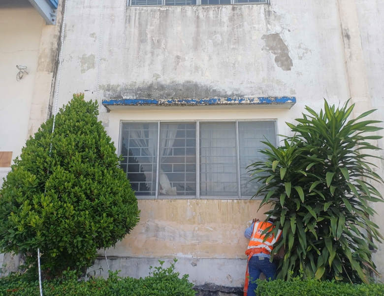 Thi công sơn nước mặt tiền nhà xưởng 